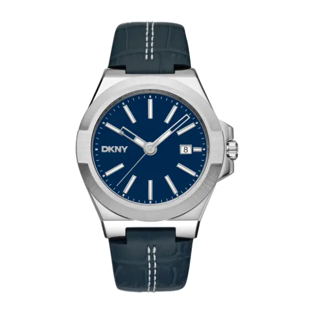 DKNY Modernist, Men's Watch, Dark Blue Leather Strap DK1G047L0025