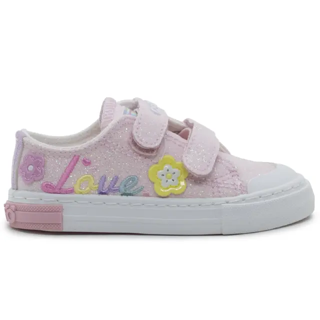 Sneakers Conguitos Ροζ ''Love'' με αυτοκόλλητο Ossh127029 - 25