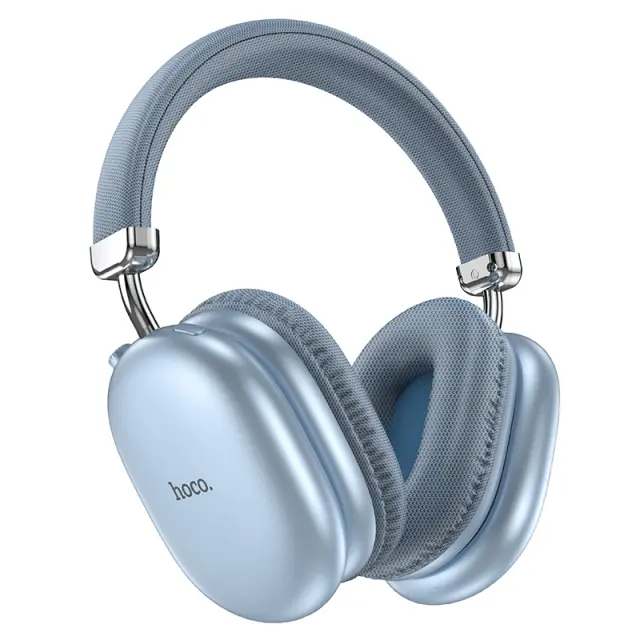 Wireless Ακουστικά Stereo Hoco W35 Max Joy v5.3 800mAh με υποδοχή Micro SD και AUX Μπλε