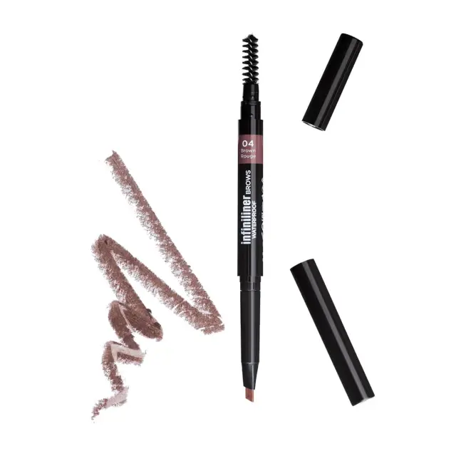 Mon Reve Infiniliner Gel Waterproof Brow Pencil 0.3ml | Απόχρωση 04 Brown Rouge