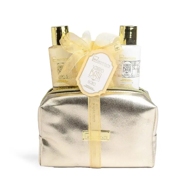 IDC Scetned Bath Gold Vanilla & Sandalwood Gift Set