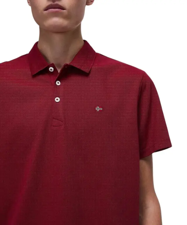 Napapijri - Ανδρικό T-shirt Polo Ealis SS Regular Fit NP0A4H8B-R1E Μπορντό - S 3
