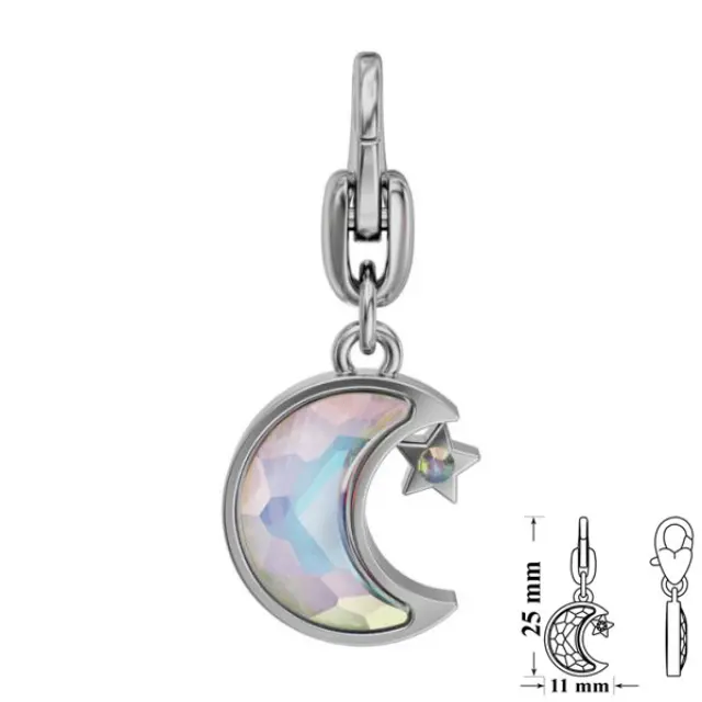 Swarovski 90108 Lizzy Luna Clasp 25x11mm Crystal AB - 1τεμ