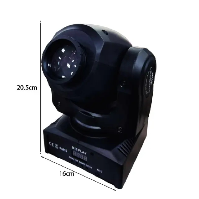 Φωτορυθμικό με περιστρεφόμενη κεφαλή 10W- Mini moving projector 10W 80018 2