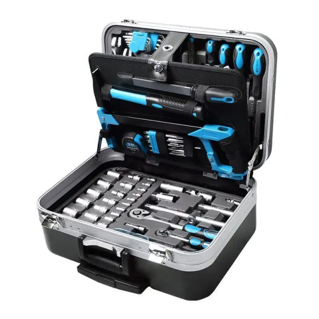 Bormann Pro BHT5210 - Εργαλεία Σετ 132Τμχ Cr-V Σε Τροχήλατη Βαλίτσα ABS (035800)