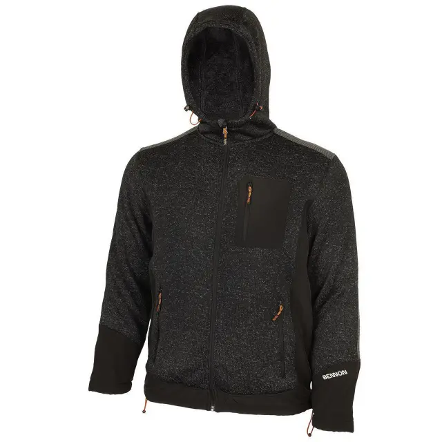 Ζακέτα Ψύχους με γούνα Bennon Nortos grey/black 2