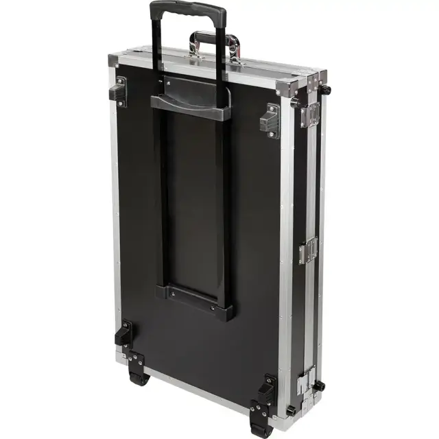 WALKASSE W-CONTROL-XL Flight case Pick n Pluck foam XDJ-XZ, XDJ-RX3, PRIME4+ (Trolley + Wheels) Silver. 3