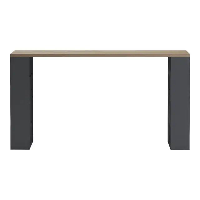 Γραφείο εργασίας Lovet pakoworld ανθρακί-sonoma 140x60x72εκ 2