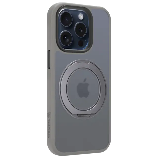 Tactical MagForce Hyperstand Cover for Apple iPhone 15 Pro Light Grey 2