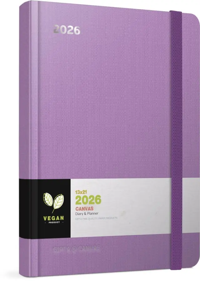 Ημερολόγιο 2026 Canvas Ημερήσιο 17x24 Μωβ / 626-1217-99 (Unipap)