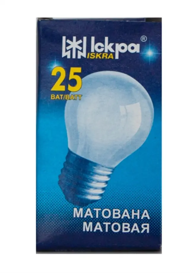 Iskra Λάμπα Σφαιρική Ε27/25W Γάλακτος