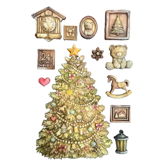 Καλούπι σιλικόνης A5, 15×21cm, Stamperia, Christmas, 'Ελατο 2