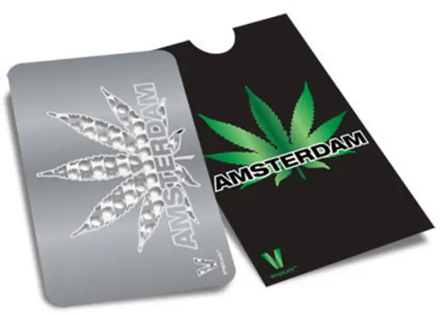 V-syndicate Credit Card Grinder Σχέδιο Amsterdam Leaf