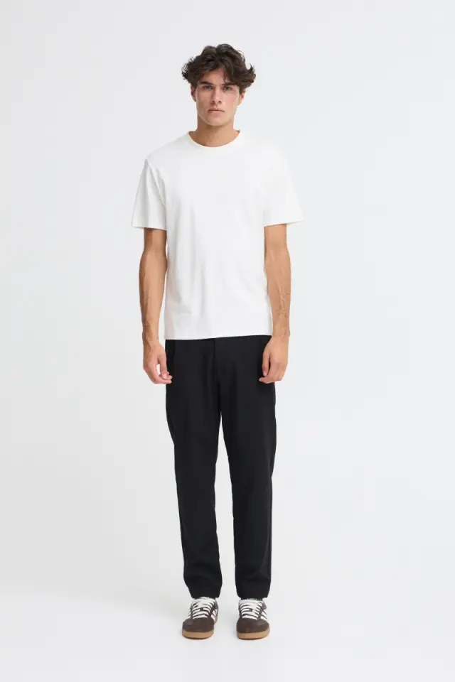 Casual Friday Ανδρικό MARC Chinos Παντελόνι με Πιέτα – Black - 30W 32L 3