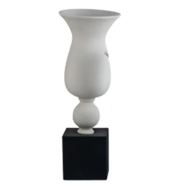 Βάζο Λευκό/Μαύρο Πλαστικό Φ30x80cm 3-70-212-0018