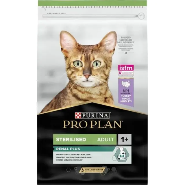 Purina Pro Plan Sterilised Adult Renal Plus Ξηρά Τροφή Στειρωμένης Γάτας με Γαλοπούλα 1.5kg