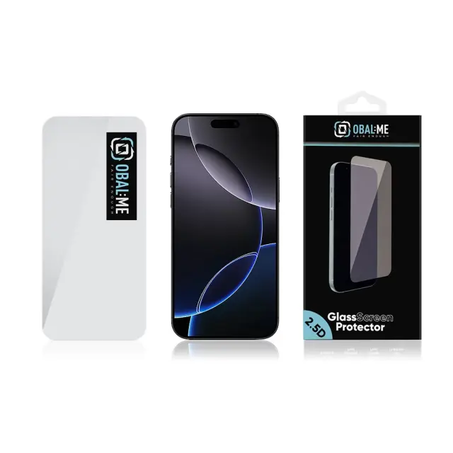 OBAL:ME 2.5D Glass Screen Protector for Apple iPhone 16 Pro Max Clear 3
