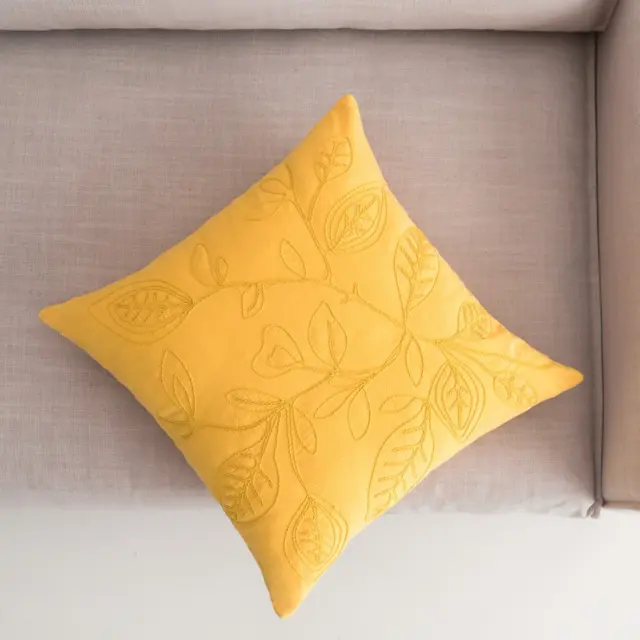 Μαξιλαροθήκη Διακόσμησης Gofis Home Pale Sun Yellow 381/10 43x43 2