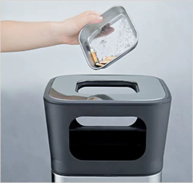 Delta Cleaning Χαρτοσταχτοδοχείο - Ανοξείδωτος κάδος απορριμμάτων 30lt / ΚΑ30ΣΤ 2
