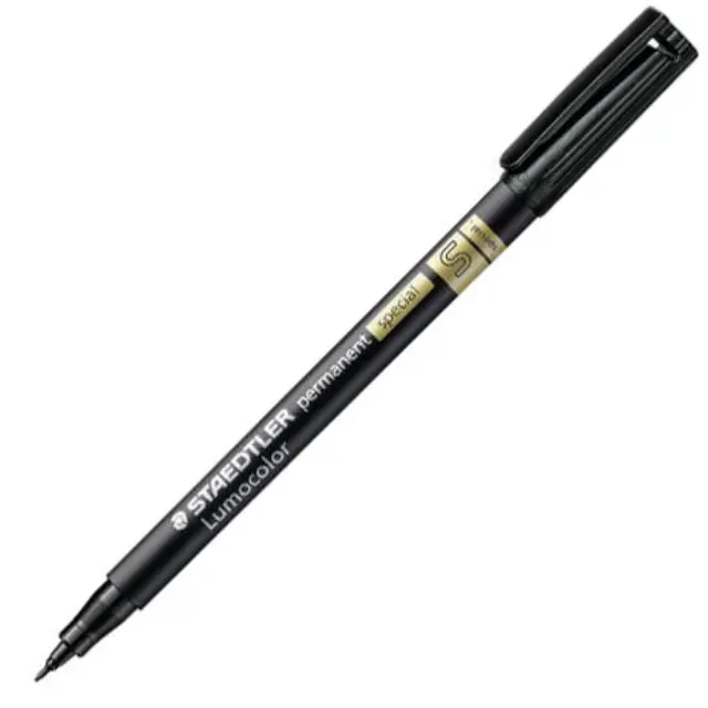 Μαρκαδόρος Ανεξίτηλος Staedtler Lumocolor Permanent Special Super Fine 0.4mm - Black