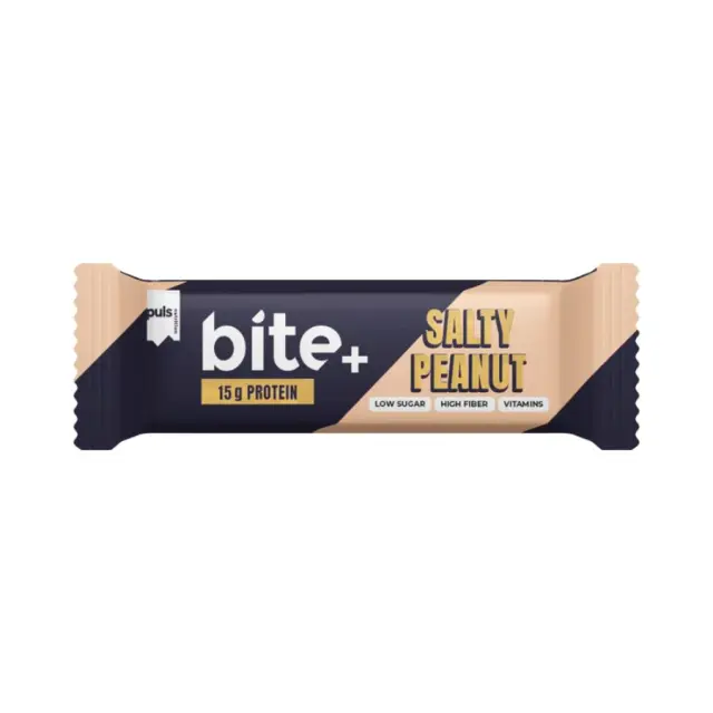 Πρωτεϊνική Μπάρα με Γεύση Salty Peanut Bite+ – Puls Nutrition – 50g 6430056599151