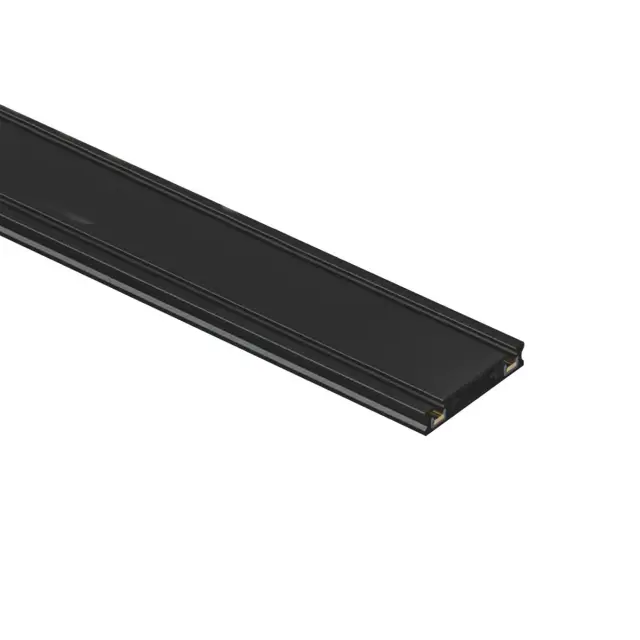 Bisqit Μαγνητική ράγα 40V Ultra Slim μήκος 1m πάχος 0,55cm μαύρη Μαύρο 2