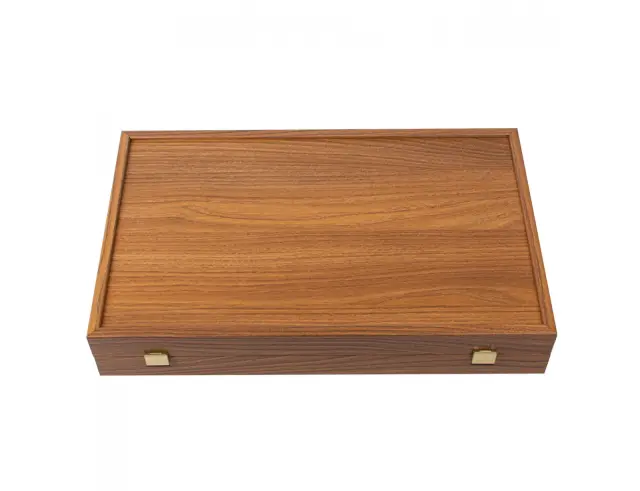 Σετ Χειροποίητο Τάβλι Basic Walnut Replica Wood Manopoulos με υποδοχές για πούλια και διαστάσεις 48x30cmBXL1KK 2