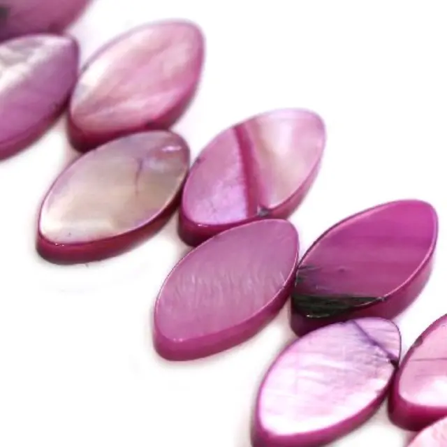 Mother of Pearl Φύλλο Amethyst 7x15mm ~65τεμ