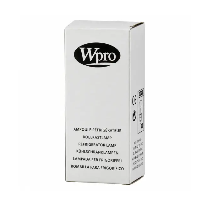 Γνήσια Καρφωτή Λάμπα Ψυγείου Whirlpool Bauknecht με κλίπς 15Watt 220V-240V