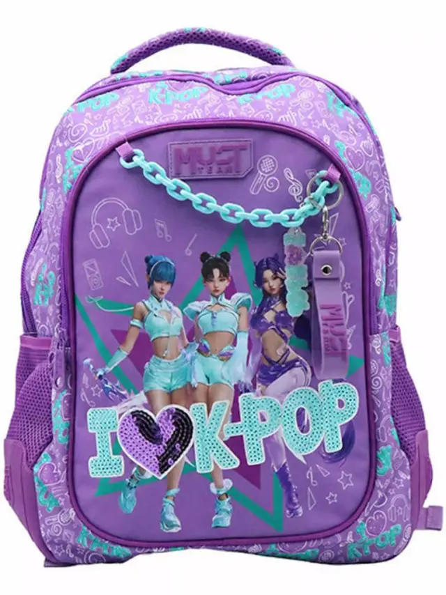 Τσάντα Πλάτης Δημοτικού Must K-Pop Μωβ / 587781 (Must)