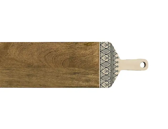 Δίσκος Σερβιρίσματος Home Deco Factory από Ξύλο Mango, με διαστάσεις 100x20x1.5cm KA0712 2