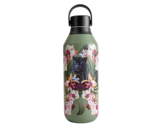 Μπουκάλι Θερμός Series 2 Botanicals Chilly's με χωρητικότητα 500ml και διατήρηση θερμοκρασίας 12h ζεστό / 24h κρύο - Orchid Panther