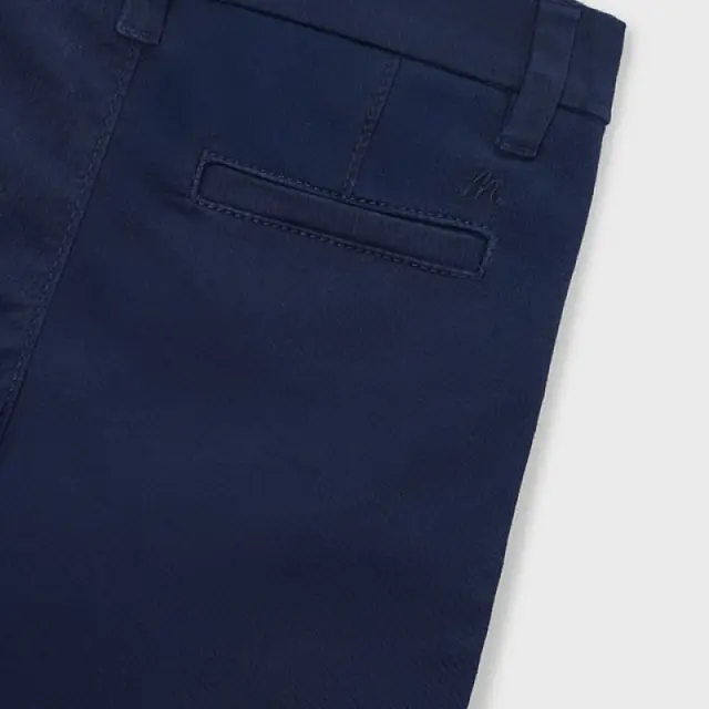 Mini 2 έως 10 ετών Παντελόνι μακρύ chino καπαρντινέ ναυτικό μπλε 2