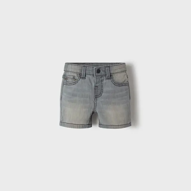 Baby 6 μηνών έως 4 ετών Βερμούδα τζιν μαλακό denim γκρι ανοιχτό