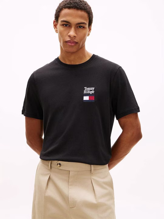 Tommy Hilfiger Aνρικό T-shirt Μαύρο Μαύρο