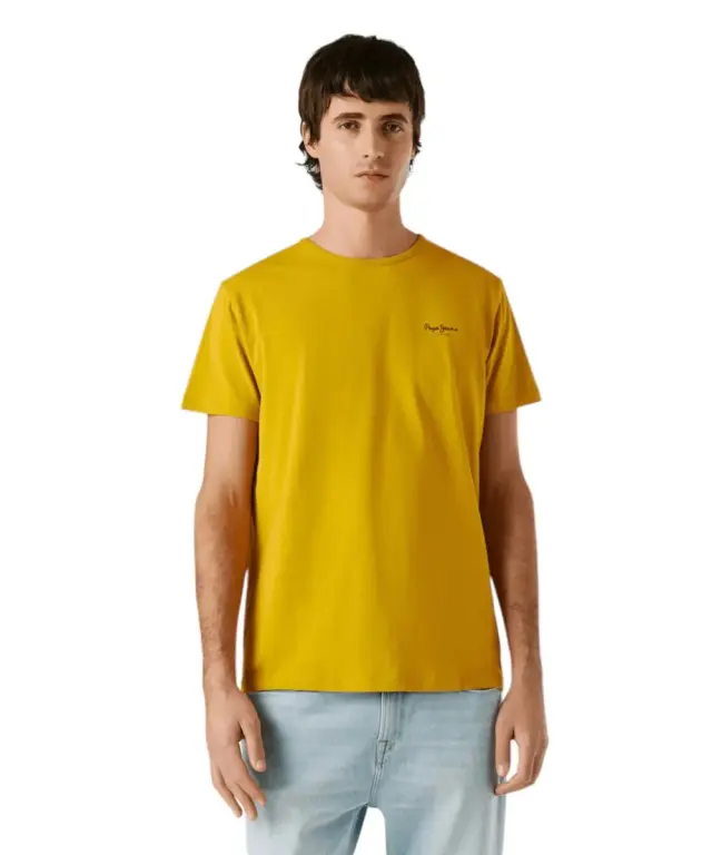 Pepe Jeans - Ανδρικό T-shirt Original Basic PM5010180-089 Κίτρινο 2