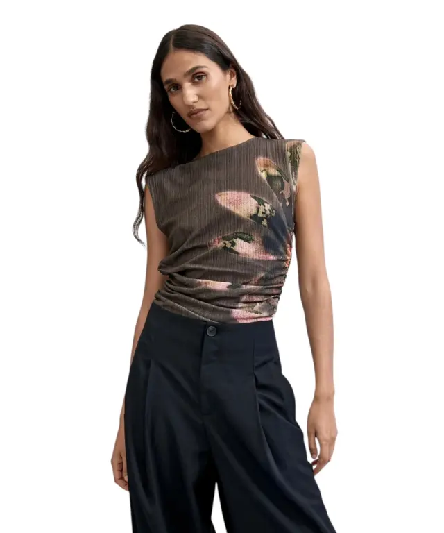 Desigual - Γυναικείο Παντελόνι Lucia 26WWPW11-2000 Μαύρο 2