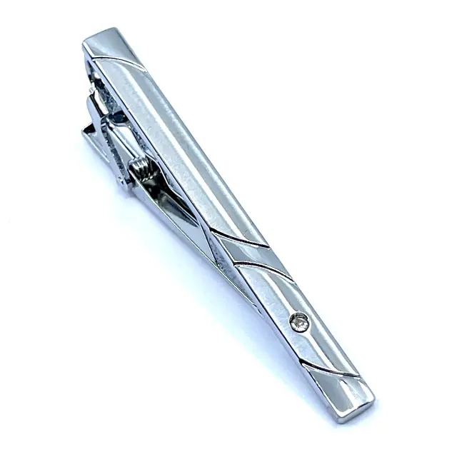 Ασημί Κλιπ Γραβάτας 6 cm – LGTC-T13/14 3