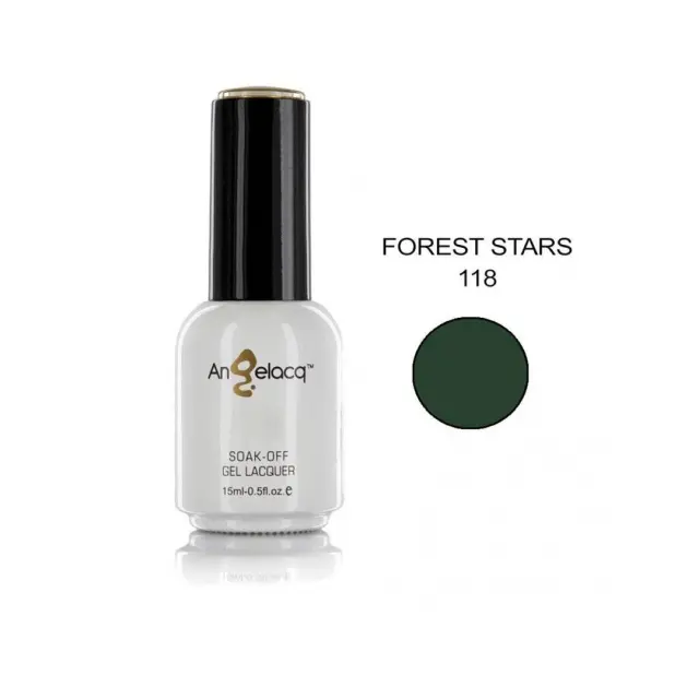 Ημιμόνιμο επαγγελματικό βερνίκι ANGELACQ 15ML - 0.5FL.OZ 118 Forest Stars