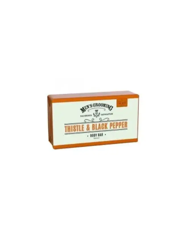 The Scottish Fine Soaps Men’s Grooming THISTLE & BLACK PEPPER Body Bar Μπάρα σαπούνι σώματος 220 gr 2