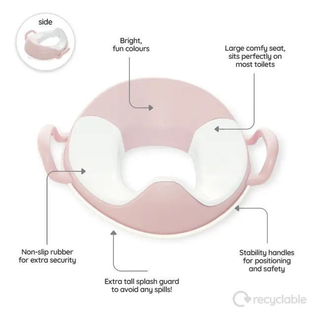 MYCARRYPOTTY My Little Trainer Seat - Εκπαιδευτικό κάθισμα / Απαλό ροζ