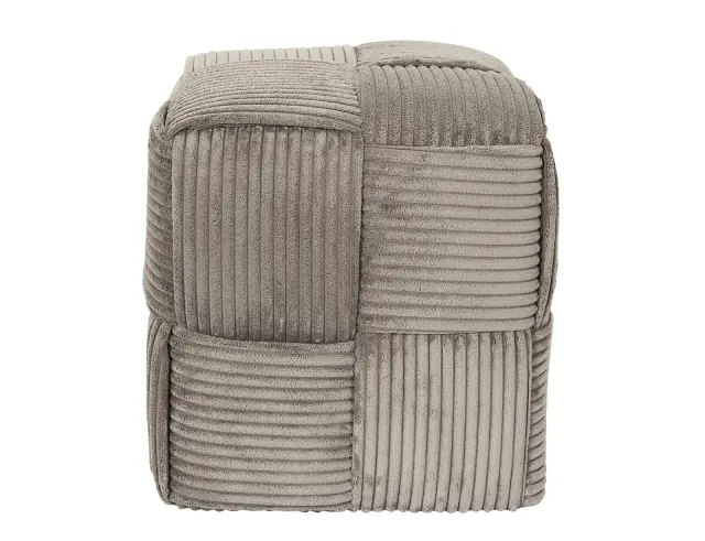 Σκαμπό Πουφ Scott Home Deco Factory με διαστάσεις 36x36x38cm - Taupe HD0540 2