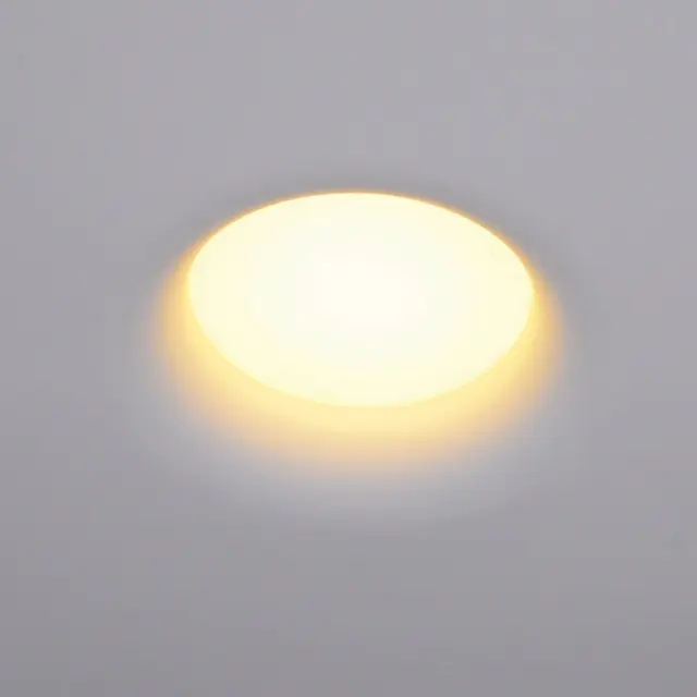 09033 Φωτιστικό οροφής γύψινο στρογγυλό LED 20W 3000K χωνευτό ø33cm λευκό Άσπρο