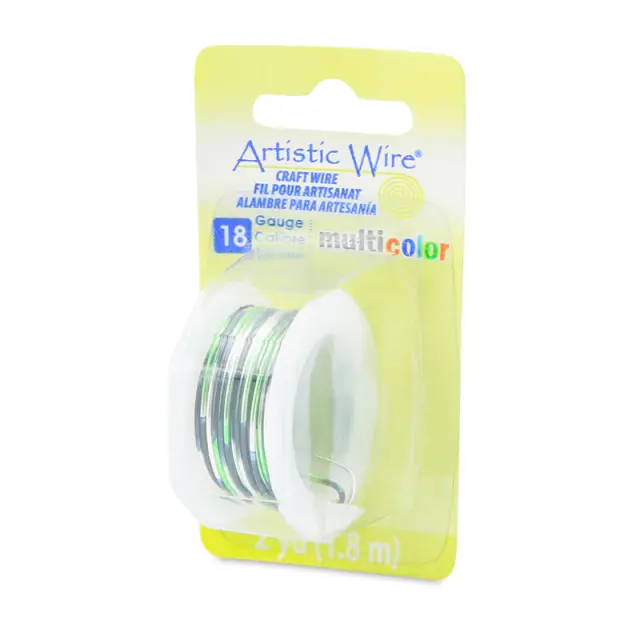 Σύρμα Artistic Wire - Ø1.00mm - Multicolor (Silver/Black/Green) - 1.8m