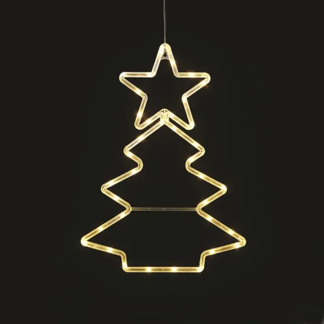 AcaLight Offer ΠΛΑΣΤΙΚΟ ΧΡΙΣΤΟΥΓΕΝΝΙΑΤΙΚΟ ΔΕΝΤΡΟ 36 LED ΘΕΡΜΟ ΛΕΥΚΟ ΜΠΑΤΑΡΙΑ 3ΧΑΑ/USB IP20 360x7x340mm
