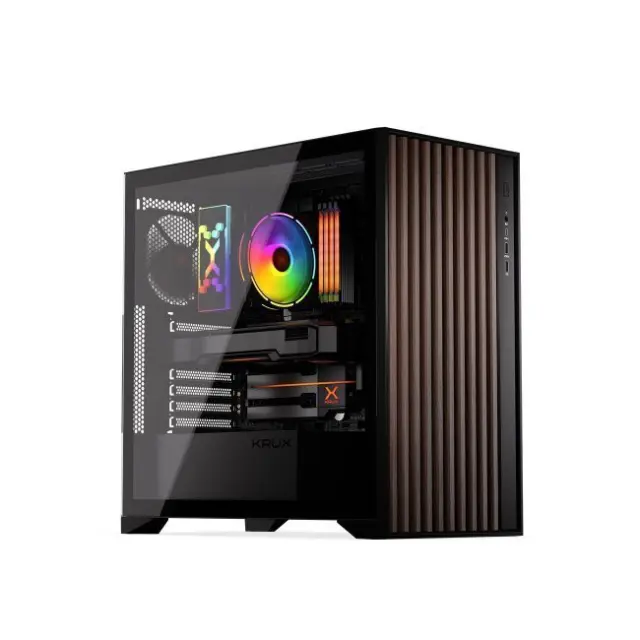 KRUX PC Case Palum ATX Midi Tower Black (KRXD008)