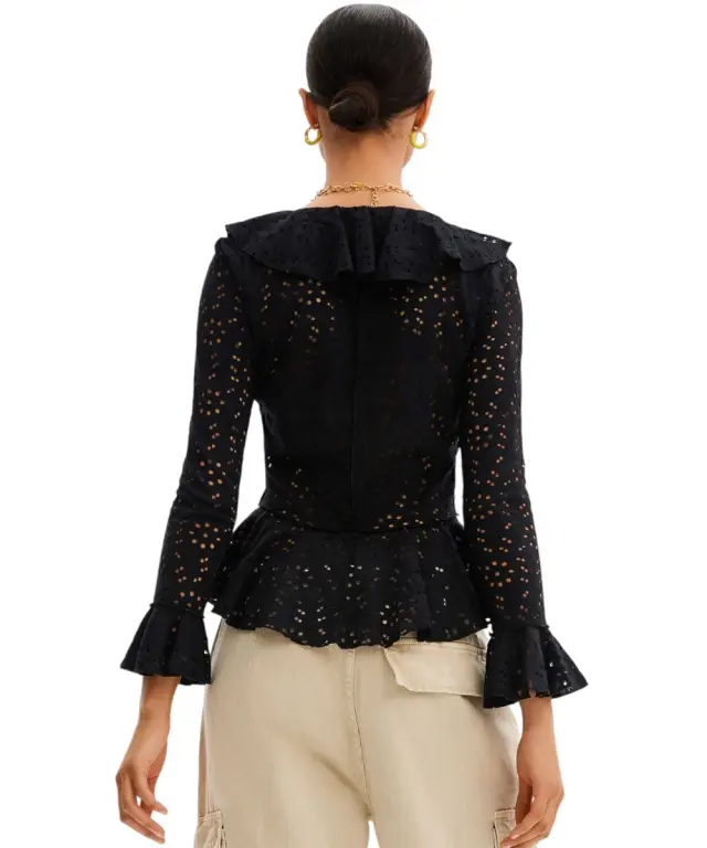 Desigual - Γυναικεία Μπλούζα Lorna 23SWTKBY-2000 Μαύρο 2