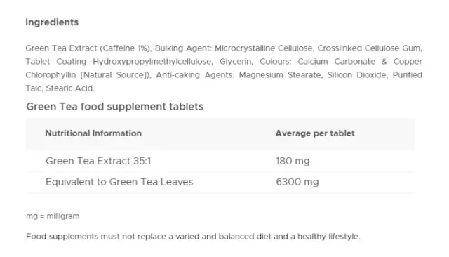 Vitabiotics Ultra Green Tea 2
