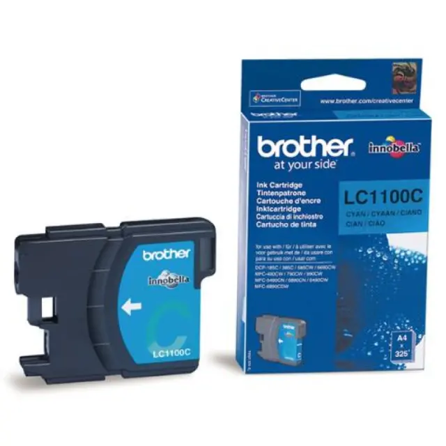 Brother LC1100 Γνήσιο Μελάνι Εκτυπωτή InkJet Κυανό (LC-1100C)