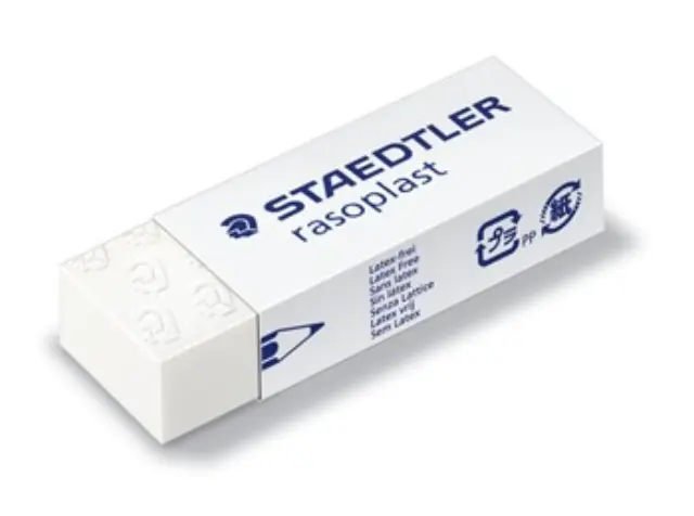 Staedtler Γομa Rasoplast B20 Μεγαλη Λευκη (131526020) Λευκό